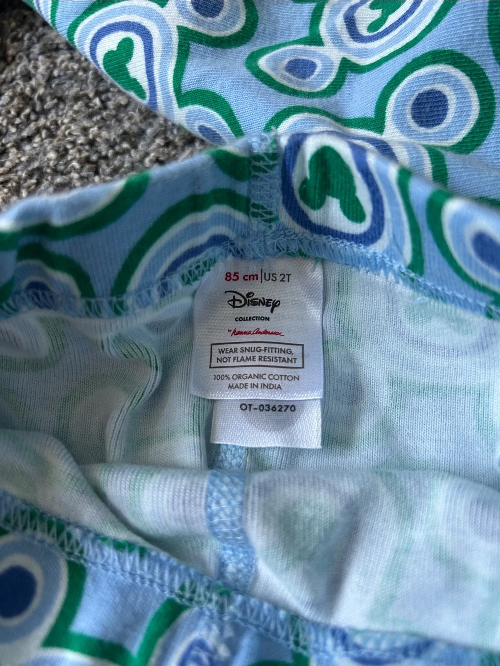 Hanna Andersson Mickey Mouse Print Pajama Set